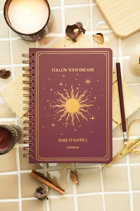 دفتر زرشکی Sert Matt Notebook - کد 922771705