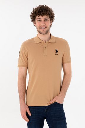 پولوشرت قهوه ای مردانه پنبه ای U.S. Polo Assn. - کد 922766464