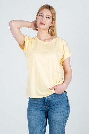 تیشرت زرد زنانه Relaxed Kyron - کد 922774611