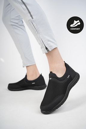 کفش اسنیکر مشکی زنانه پارچه ای Muggo - کد 660407628
