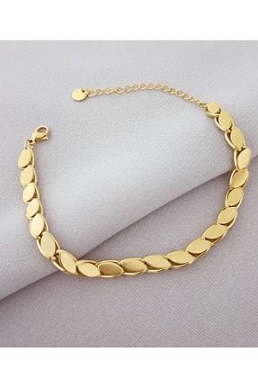 دستبند استیل (فولاد) زرد زنانه استیل ضد زنگ sedaucess - کد 922782503