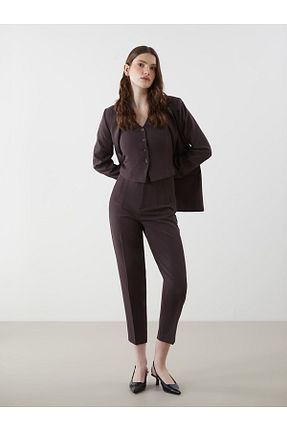 شلوار قهوه ای زنانه پاچه تنگ LC Waikiki - کد 922805372