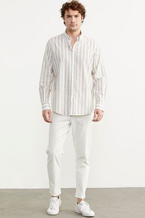 پیراهن بژ مردانه رگولار Sam - کد 820517724
