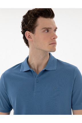 پولوشرت آبی مردانه %100 پنبه Pierre Cardin - کد 922807452