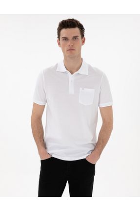 پولوشرت سفید مردانه رگولار Pierre Cardin - کد 922807037