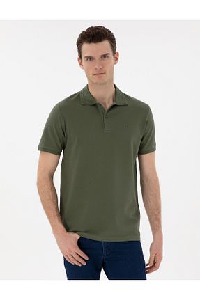 پولوشرت خاکی مردانه %100 پنبه Pierre Cardin - کد 922807418