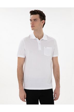 پولوشرت سفید مردانه رگولار Pierre Cardin - کد 922807037