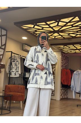 کت سفید زنانه رگولار Nuss - کد 922869540