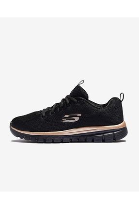 کفش کژوال مشکی زنانه پاشنه نازک Skechers - کد 299144140