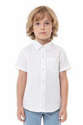 پیراهن سفید بچه گانه رگولار Trend Bebe Butik - کد 923636323