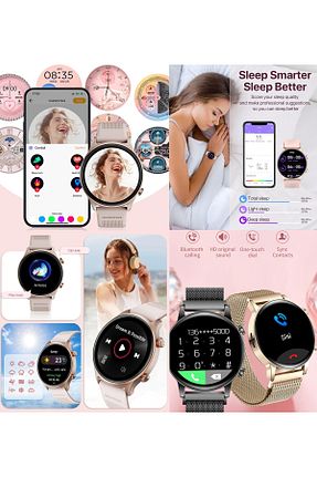 ساعت هوشمند طلائی گارانتی وارد کننده Bunnys - کد 923886846