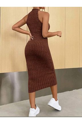 لباس قهوه ای زنانه بافت bemmoda - کد 922896584