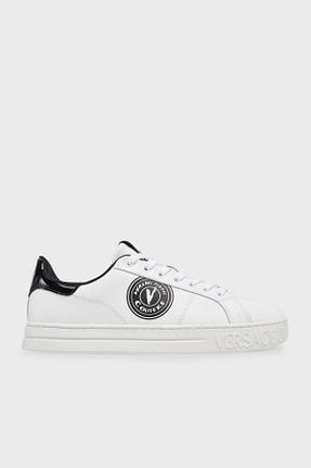 کفش اسنیکر سفید مردانه بند دار VERSACE JEANS COUTURE - کد 925430445