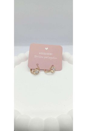 گوشواره استیل (فولاد) طلائی استیل (فولاد) ndjewelry - کد 922899993