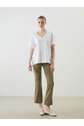 ساق شلواری متالیک زنانه بافتنی LC Waikiki - کد 922901006