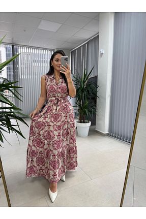 لباس زرشکی زنانه بافتنی caddstore - کد 922945333
