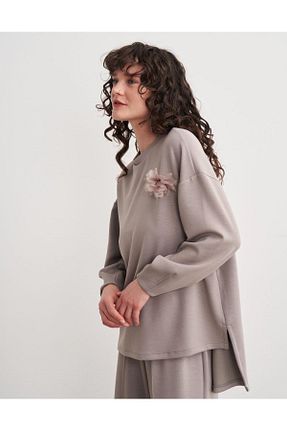 تونیک طوسی زنانه بافت Hare Butik - کد 922977876