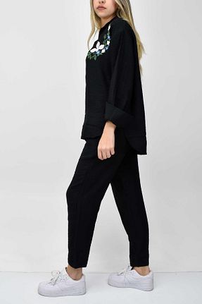 ست بالاتنه و پائین تنه مشکی زنانه birizmoda - کد 922967291