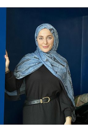 شال سرمه ای زنانه ابریشم LAMİRA MİLANO - کد 922953629