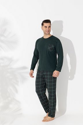 ست لباس راحتی خاکی مردانه پنبه ای Sude HOMEWEAR - کد 922963526