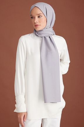شال طوسی زنانه پنبه ای Belli - کد 922966583