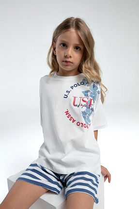 ست لباس راحتی سفید بچه گانه چاپی U.S. Polo Assn. - کد 923691801