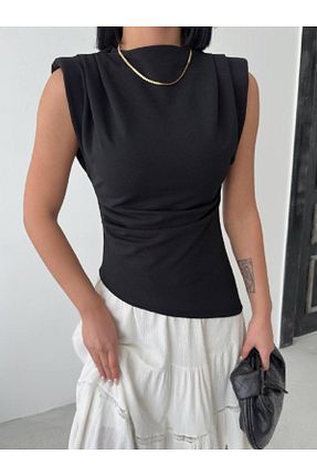 بلوز مشکی زنانه ساده ELBEY - کد 922978664