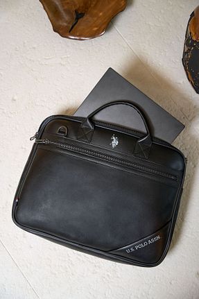 کیف لپ تاپ و مدارک مشکی زنانه چرم مصنوعی U.S. Polo Assn. - کد 826015477