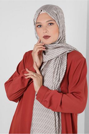 شال بژ زنانه ویسکون Alvina - کد 805945651