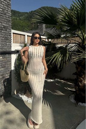 رویه بیکینی بژ زنانه پنبه ای LEVABOUTIQUE - کد 831138339