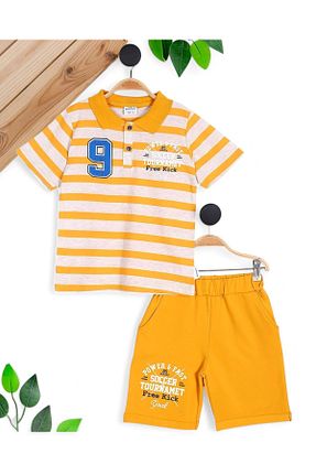 ست بالاتنه و پائین تنه رنگی بچه گانه بافتنی voyyo kids baby - کد 923005427
