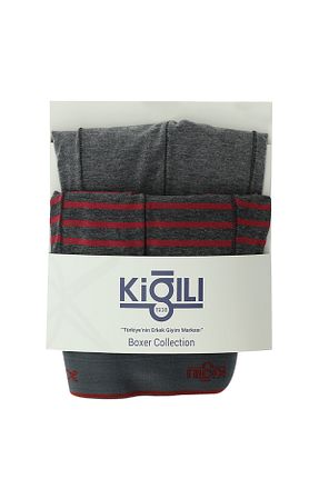 باکسر طوسی مردانه پنبه ای Kiğılı - کد 833228932
