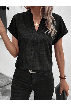 بلوز مشکی زنانه ساده JANES - کد 923018601
