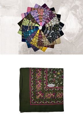 روسری سبز %100 پنبه ÖZGÜRELLER - کد 923016257
