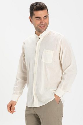 پیراهن بژ مردانه رگولار Eliş Şile Bezi - کد 92966013