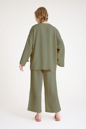 ست بالاتنه و پائین تنه خاکی زنانه بافتنی Mothermood - کد 923716811