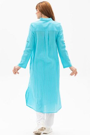 تونیک فیروزه ای زنانه بافتنی Eliş Şile Bezi - کد 92947524