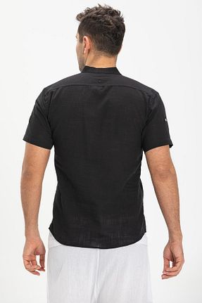 پیراهن مشکی مردانه رگولار Eliş Şile Bezi - کد 92959450