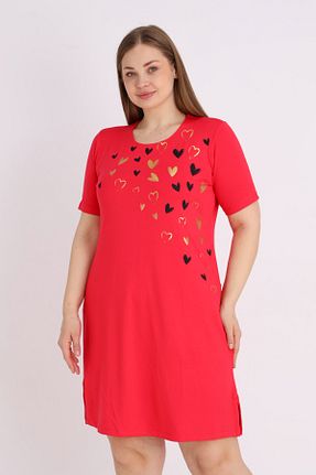 لباس سایز بزرگ قرمز زنانه ویسکون İntensive - کد 923714863