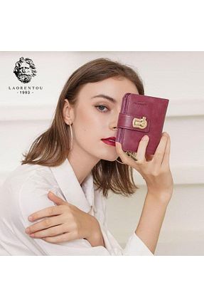 کیف پول بنفش زنانه ابعاد کوچک Laorentou - کد 102356862