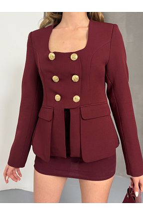 کت زرشکی زنانه رگولار Milamia - کد 923073976