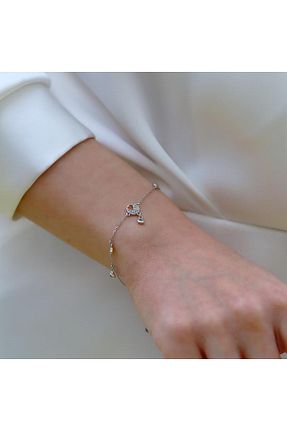 دستبند نقره زنانه 925 عیار Necati Gün - کد 923066275