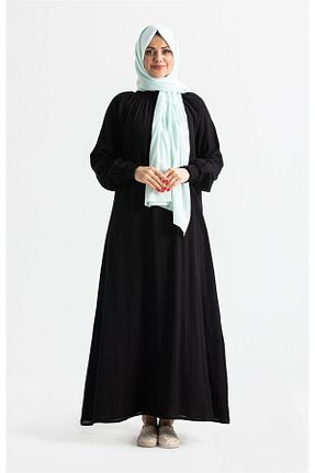 لباس حجاب مشکی زنانه رگولار Eliş Şile Bezi - کد 314384149