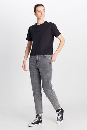 شلوار جین طوسی زنانه پاچه تنگ Wrangler - کد 923737277