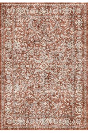 فرش نارنجی قابل شستشو Çam Halı - کد 923095039
