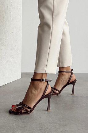 کفش پاشنه بلند کلاسیک رنگی زنانه چرم nope21shoess - کد 923273320
