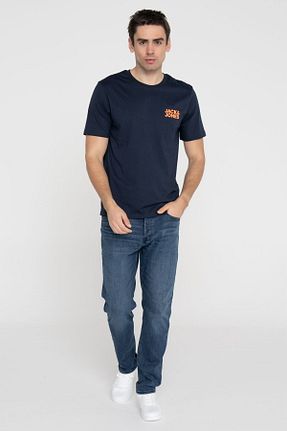 پولوشرت سرمه ای مردانه %100 پنبه Jack & Jones - کد 923265167