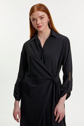 کلاه و ابایا مشکی زنانه بافتنی Zühre - کد 923221027