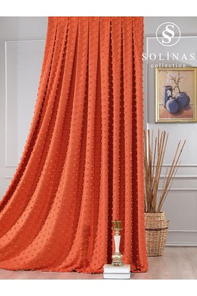 پرده زمینه نارنجی پلی استر Solinas Collection - کد 848499071