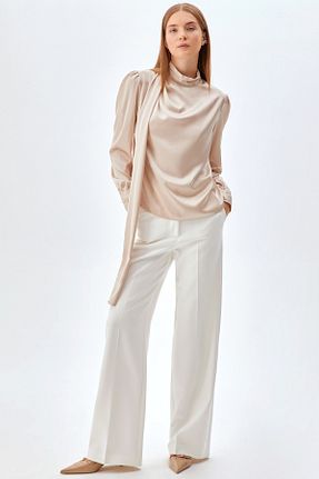 بلوز بژ زنانه ساده NAGRADA - کد 924107913